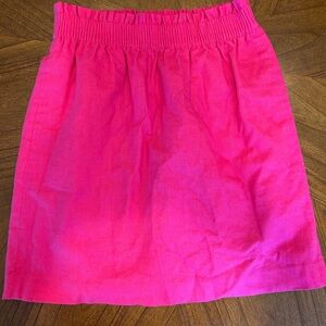 J. Crew Bright Pink Mini Skirt
